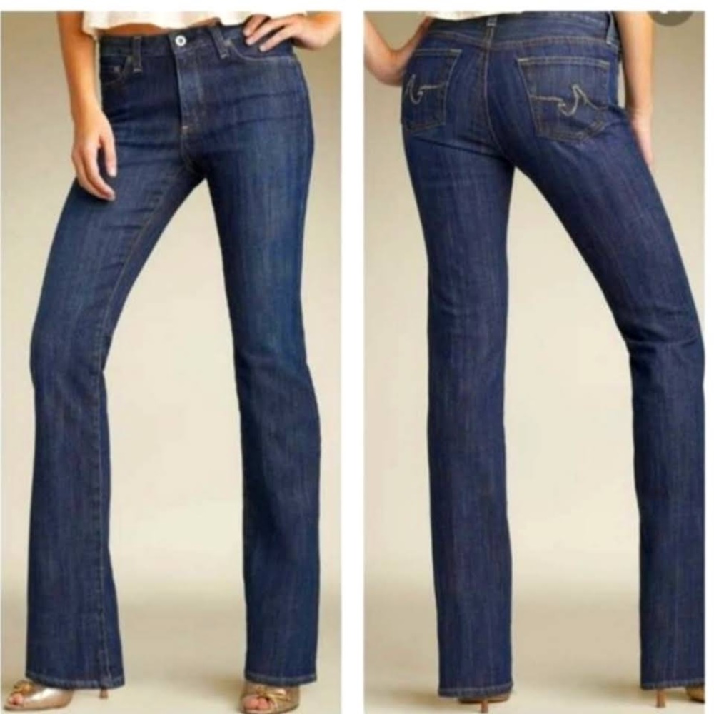 AG Adriano Goldschmied Elite Bootcut Denim Blue Jeans Size 27 EUC
